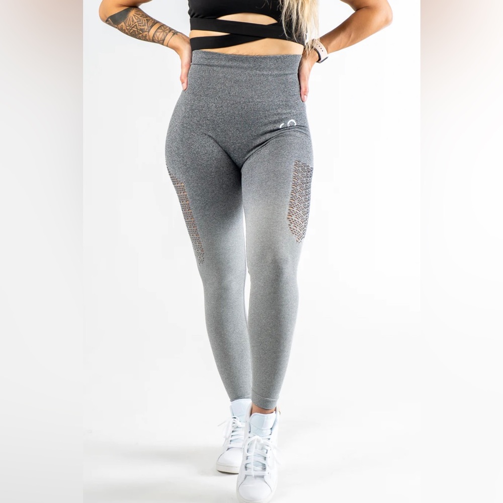 Curves and combat boots scrunch leggings.